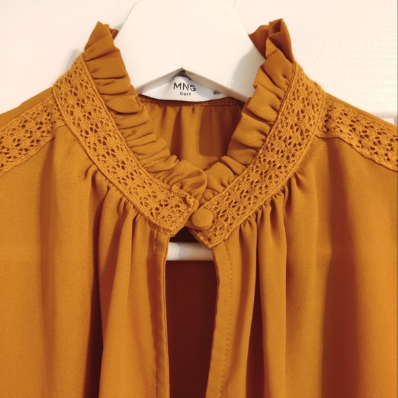 Mango Button Down Blouse - Picture 3 of 5